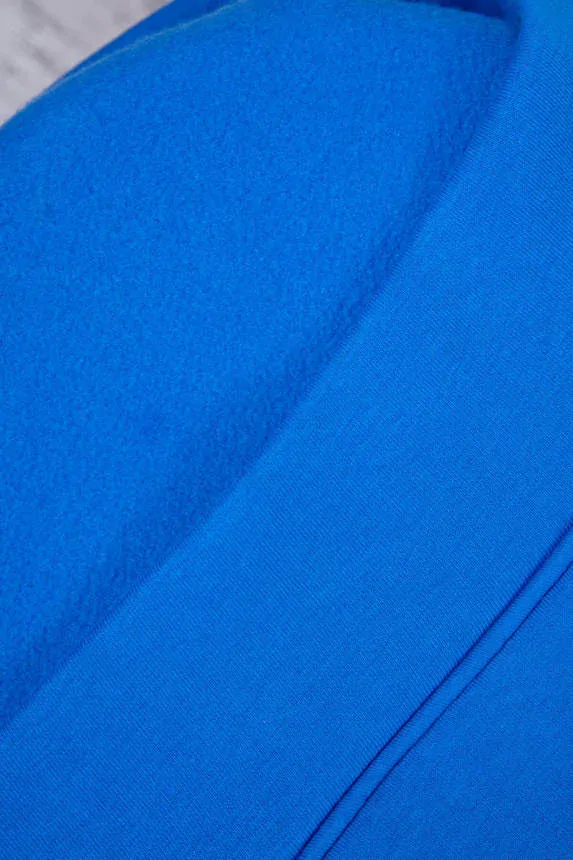 Zateplená oversize tepláková súprava kráľovská modrá