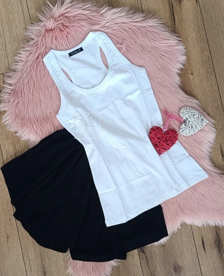 Basic športový top JELA biely