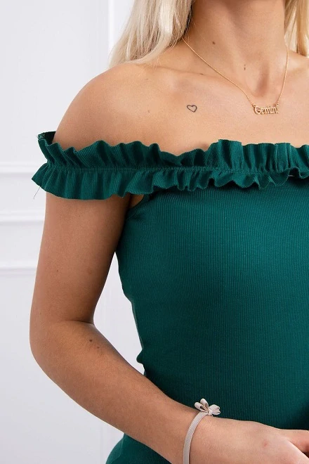 Sexy letné smaragdové šaty MADI