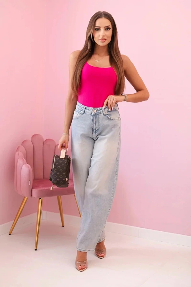 Basic top na ramienkami ZORA fuchsia