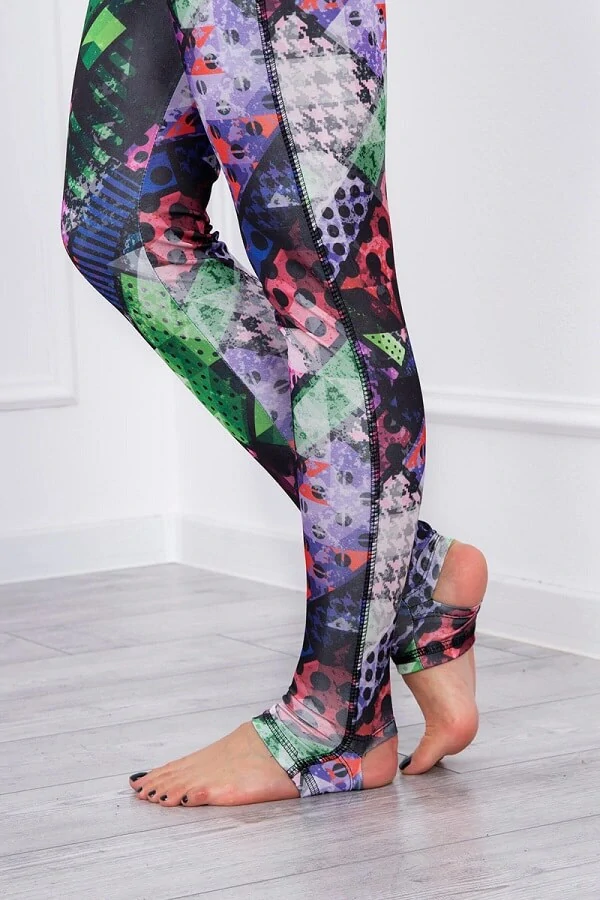 Dámske fitness joga legíny fialové